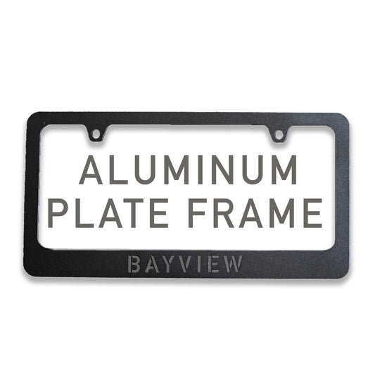 Bayview License Plate Frame -  Aluminum