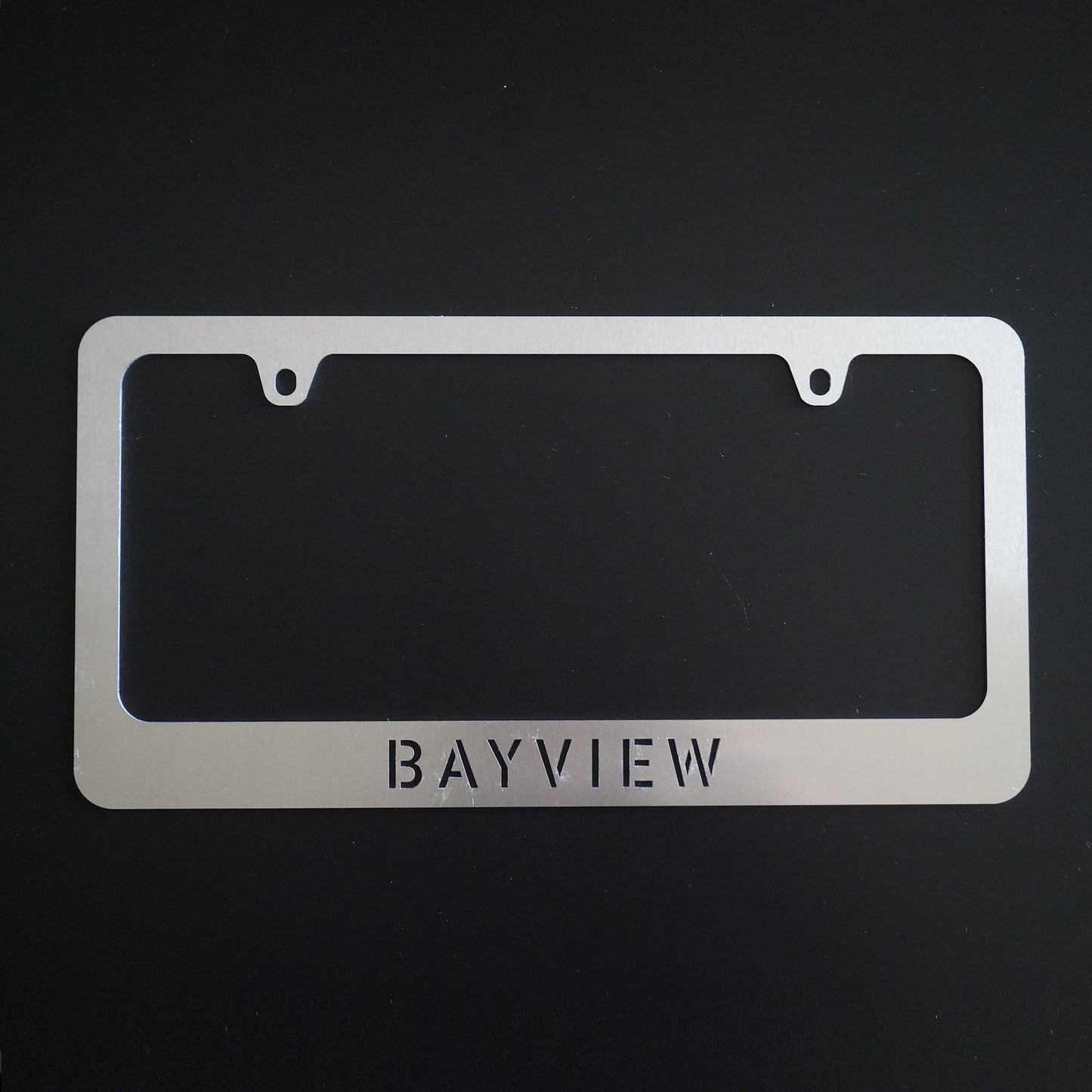 Bayview License Plate Frame -  Aluminum