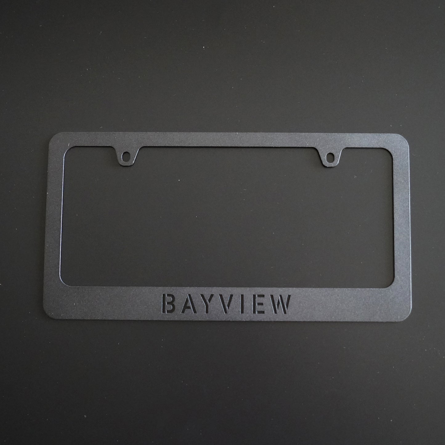 Bayview License Plate Frame -  Aluminum