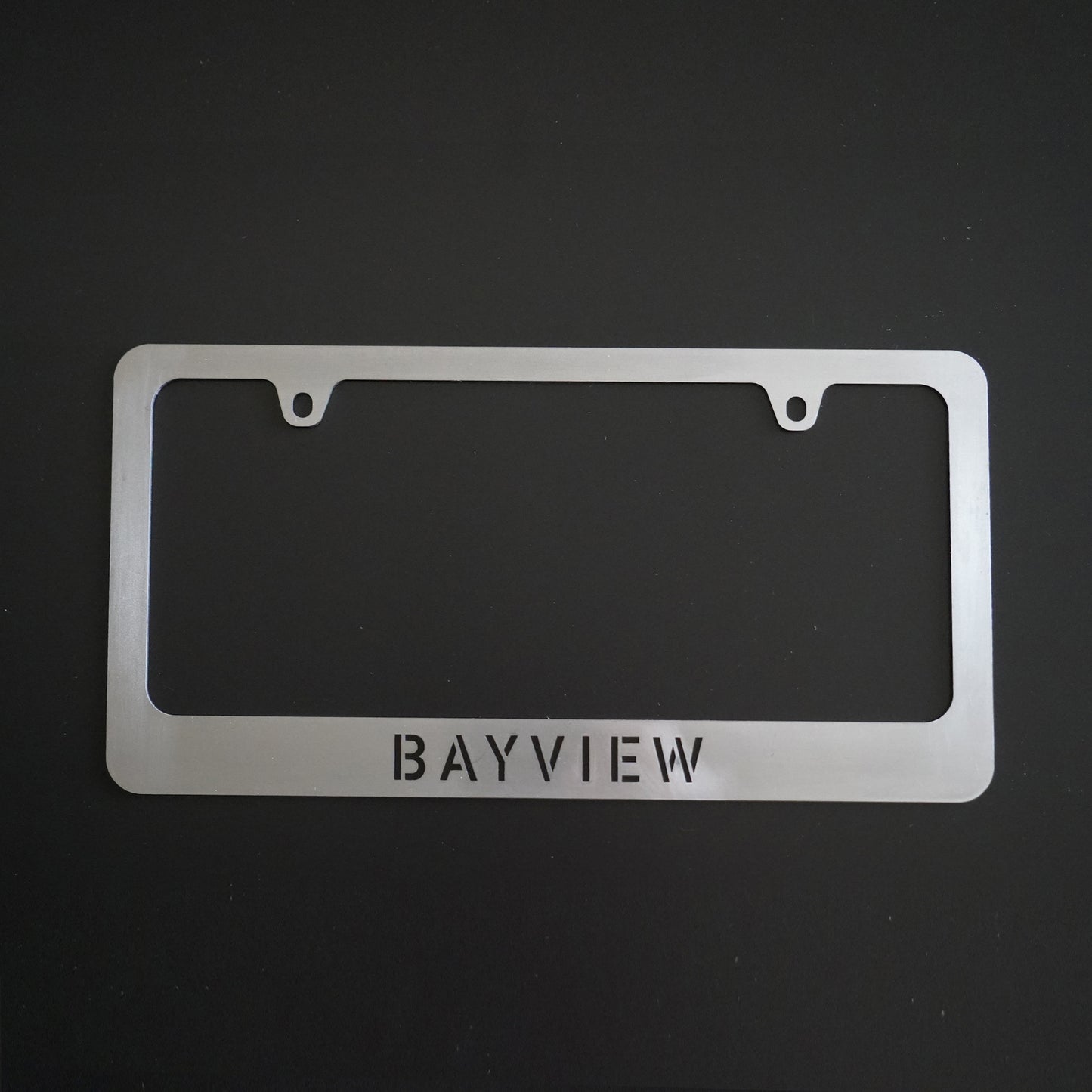 Bayview License Plate Frame - Steel