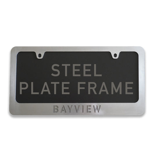 Bayview License Plate Frame - Steel