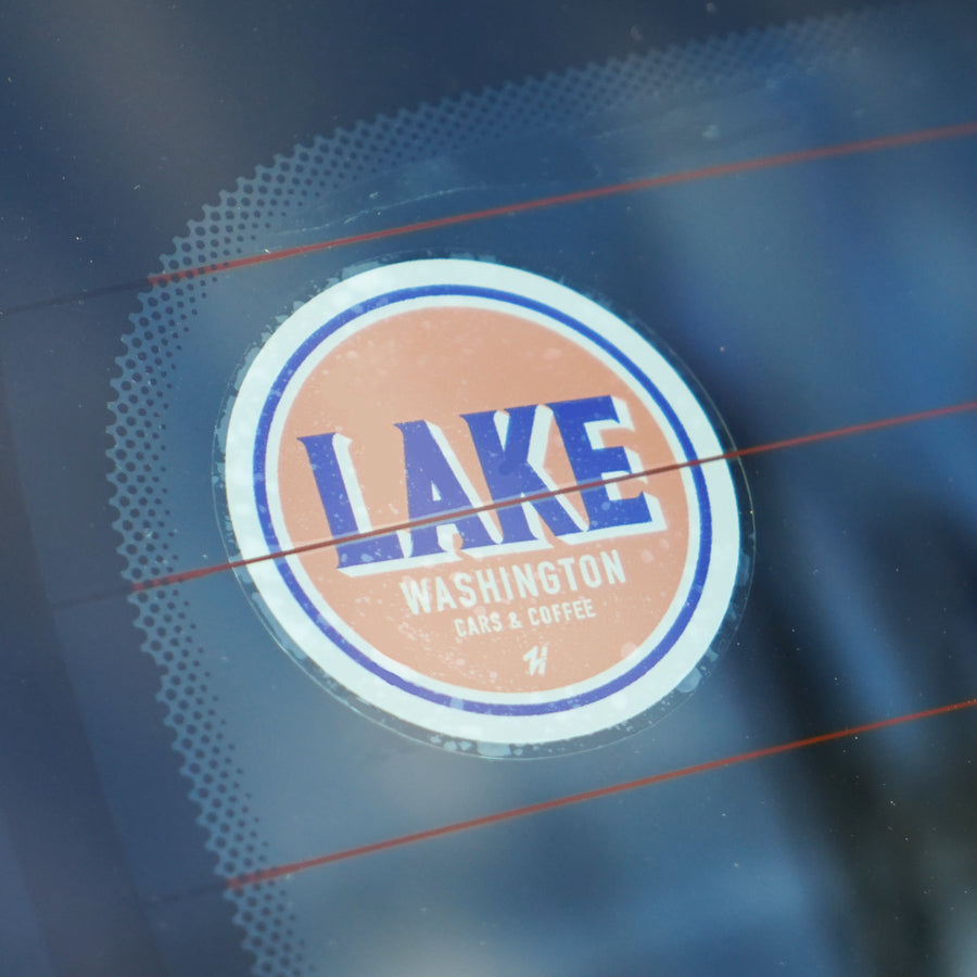 LWC&C LAKE Circle Window Cling