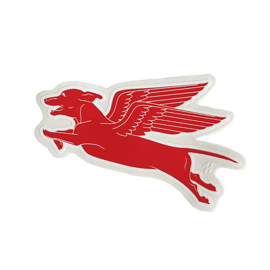 FLYING DACHSHUND STICKERS