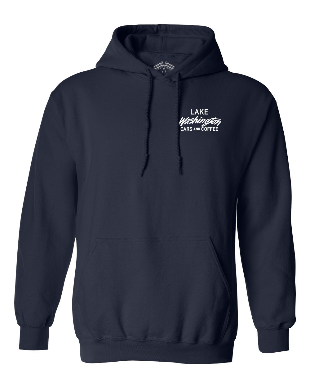 Lake Washington Cars and Coffee License Plate Pullover Hoodie