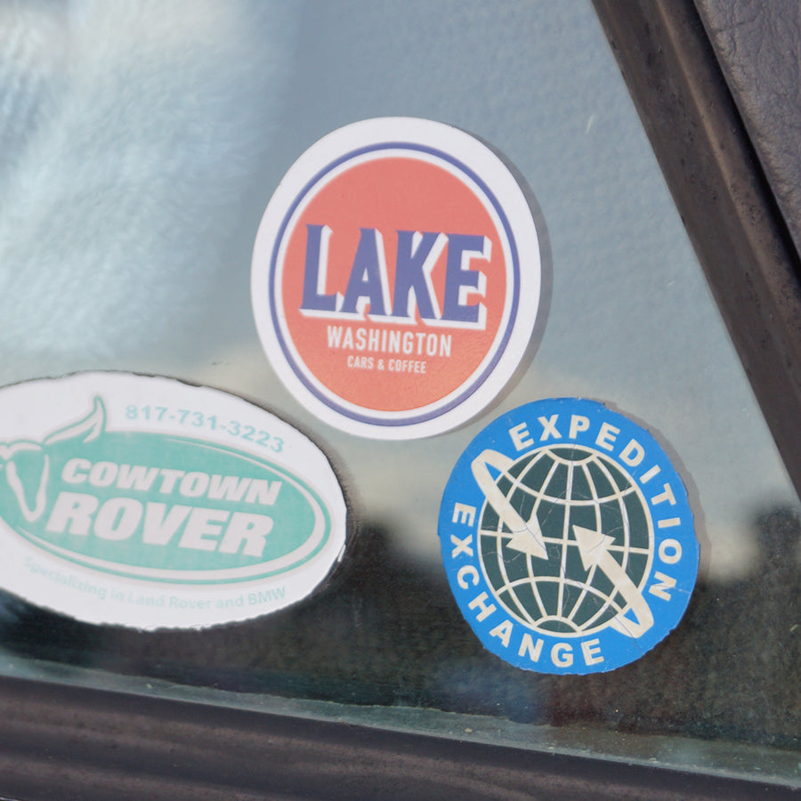 LWC&C LAKE Circle Sticker