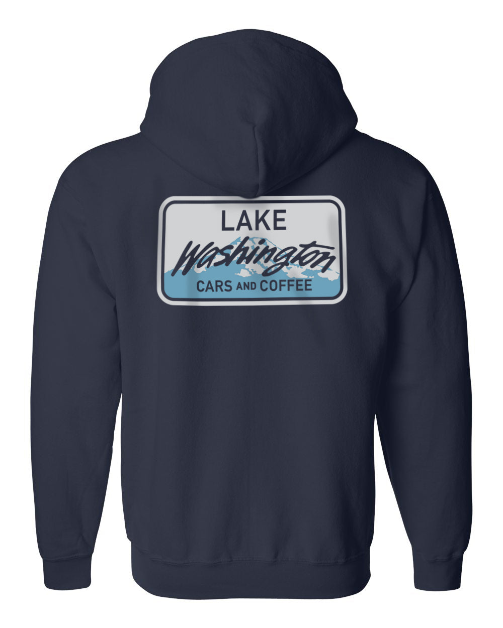 Lake Washington Cars and Coffee License Plate Zip-up Hoodie